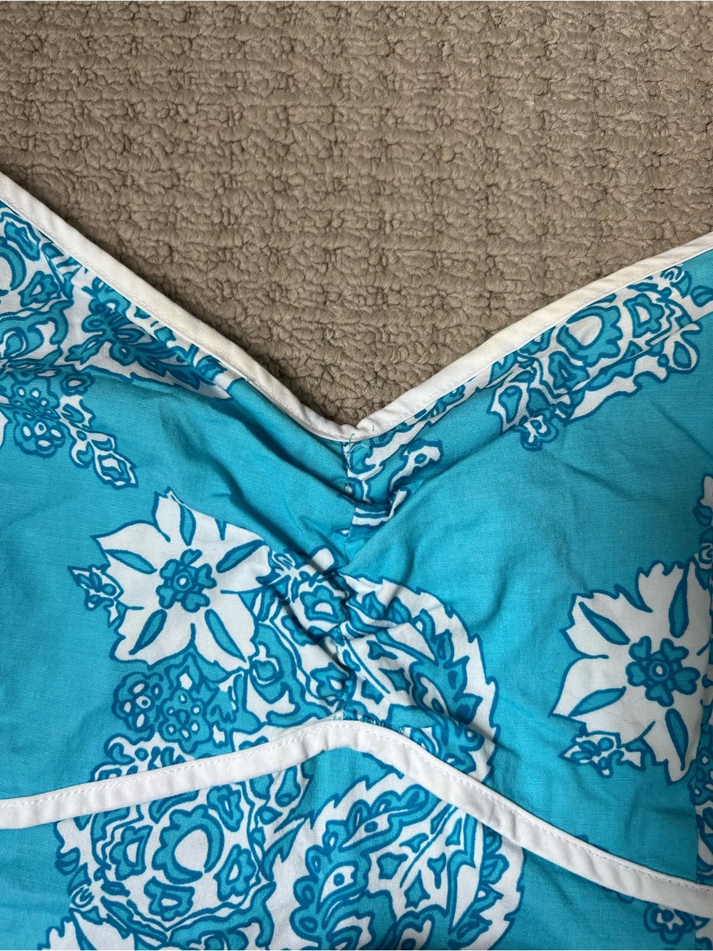 Smart Set Turquoise Paisley Slip Dress – Size 5 - Picture 3 of 6